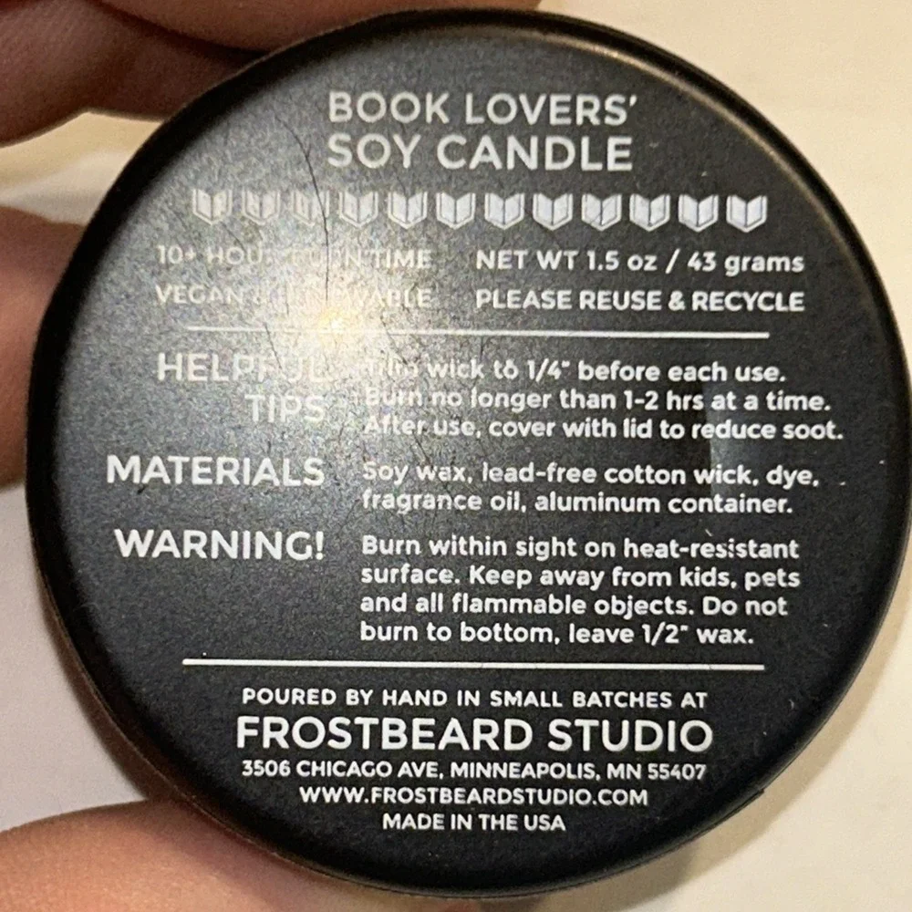 Frostbeard Studios Book Candle 